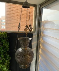 Lámpara de Bronce labrada a mano