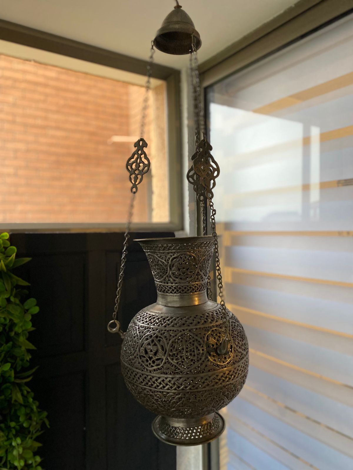 Lámpara de Bronce labrada a mano - Imagen 8