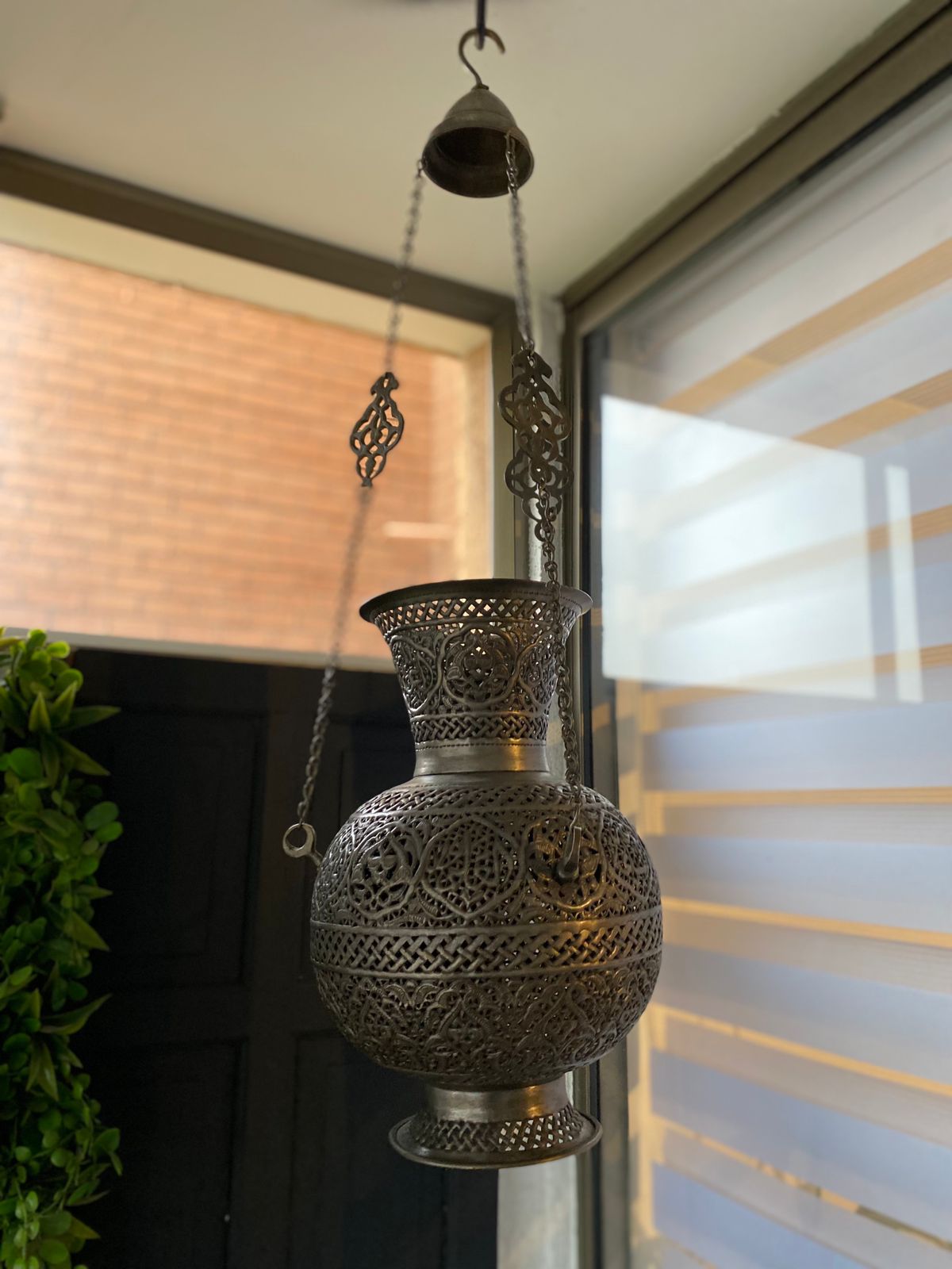 Lámpara de Bronce labrada a mano - Imagen 11