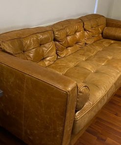 Sofá 3 cuerpos cuero