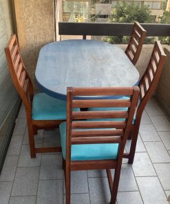 Juego comedor con 6 sillas roble