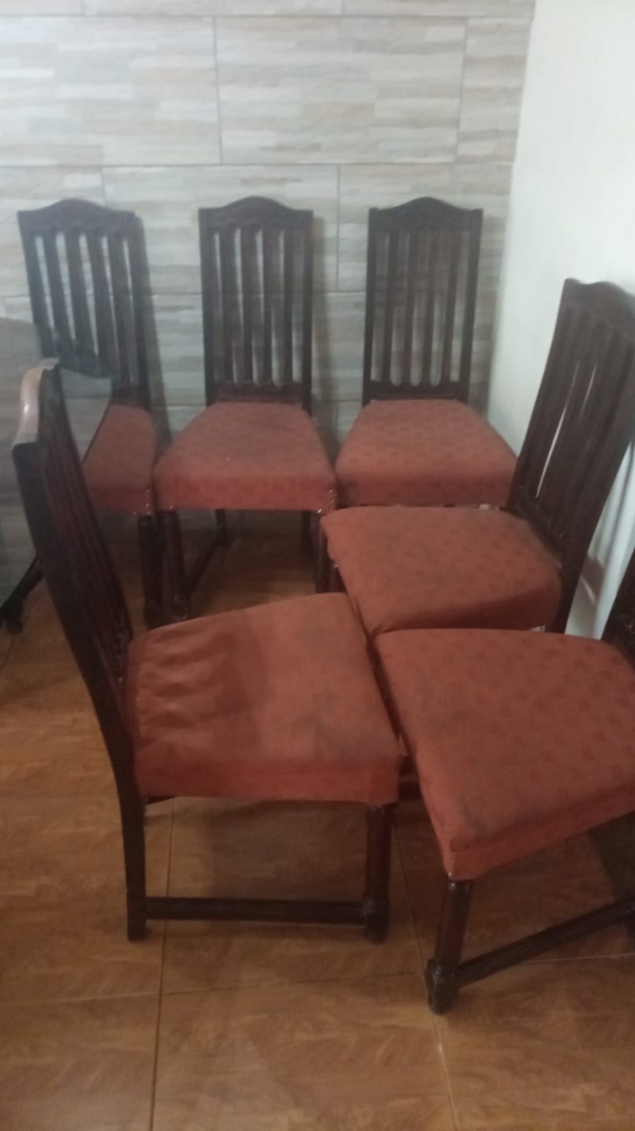 Juego comedor vidrio y 6 sillas - Imagen 4