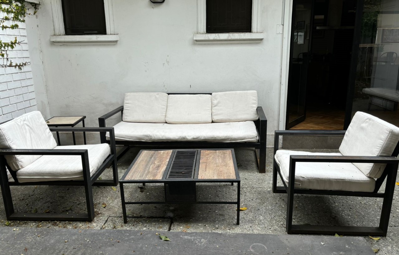 Juego de terraza fierro 4 piezas Scott Design