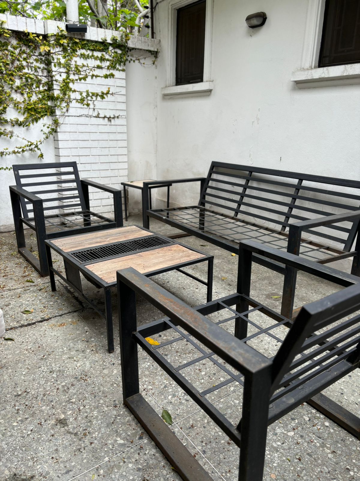 Juego de terraza fierro 4 piezas Scott Design - Imagen 3