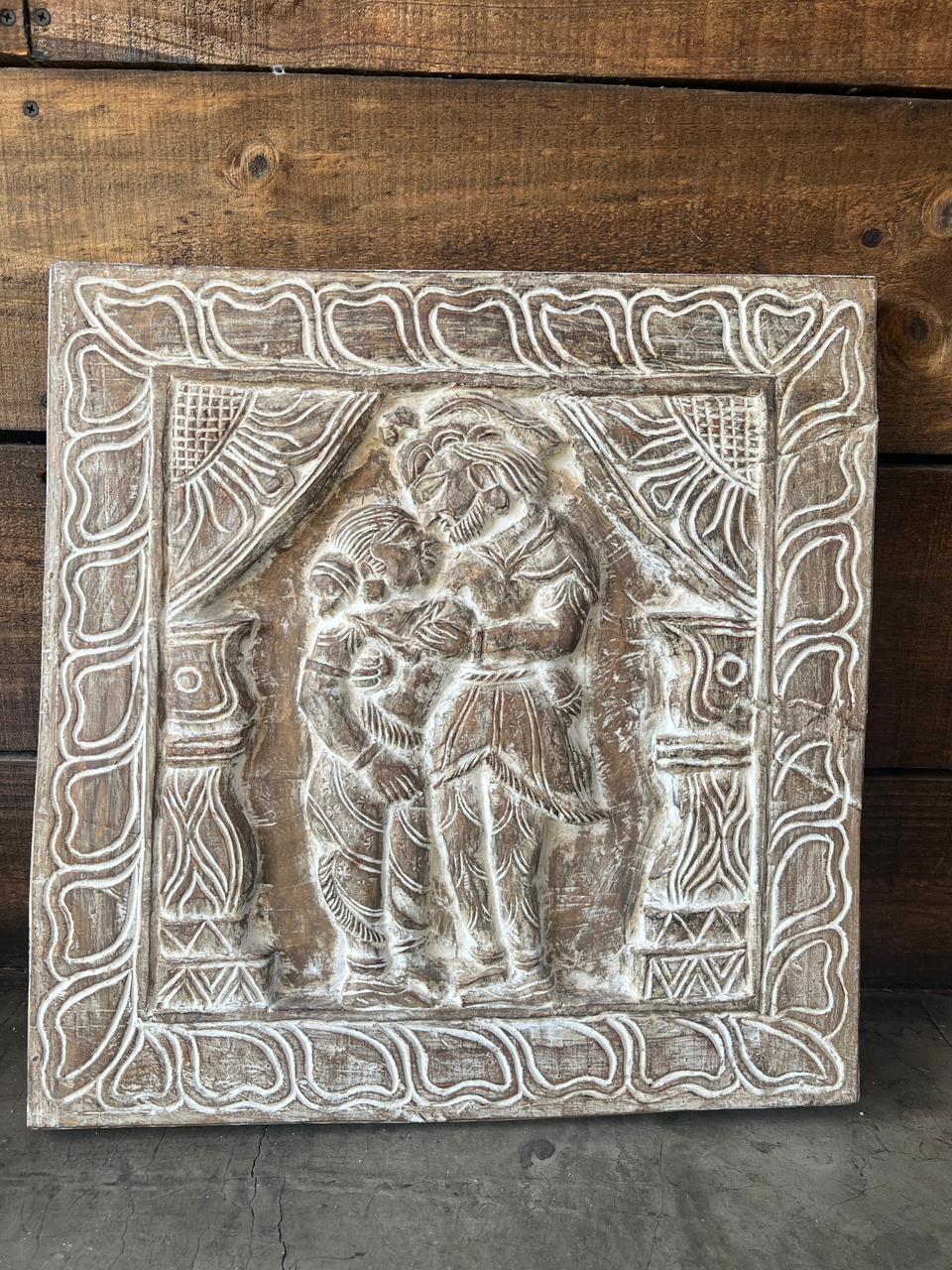 Cuadro tallado en madera