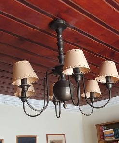 Lámpara de techo araña bronce