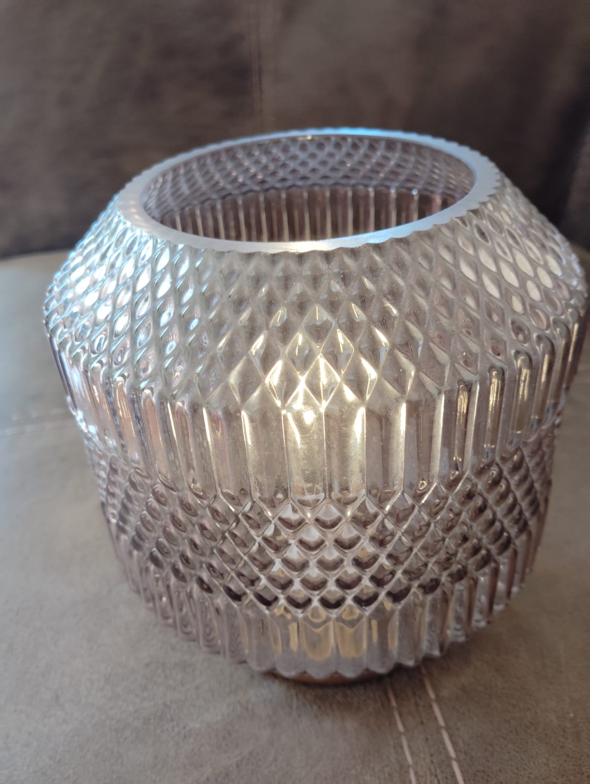 Lámpara de vidrio facetado - Imagen 2