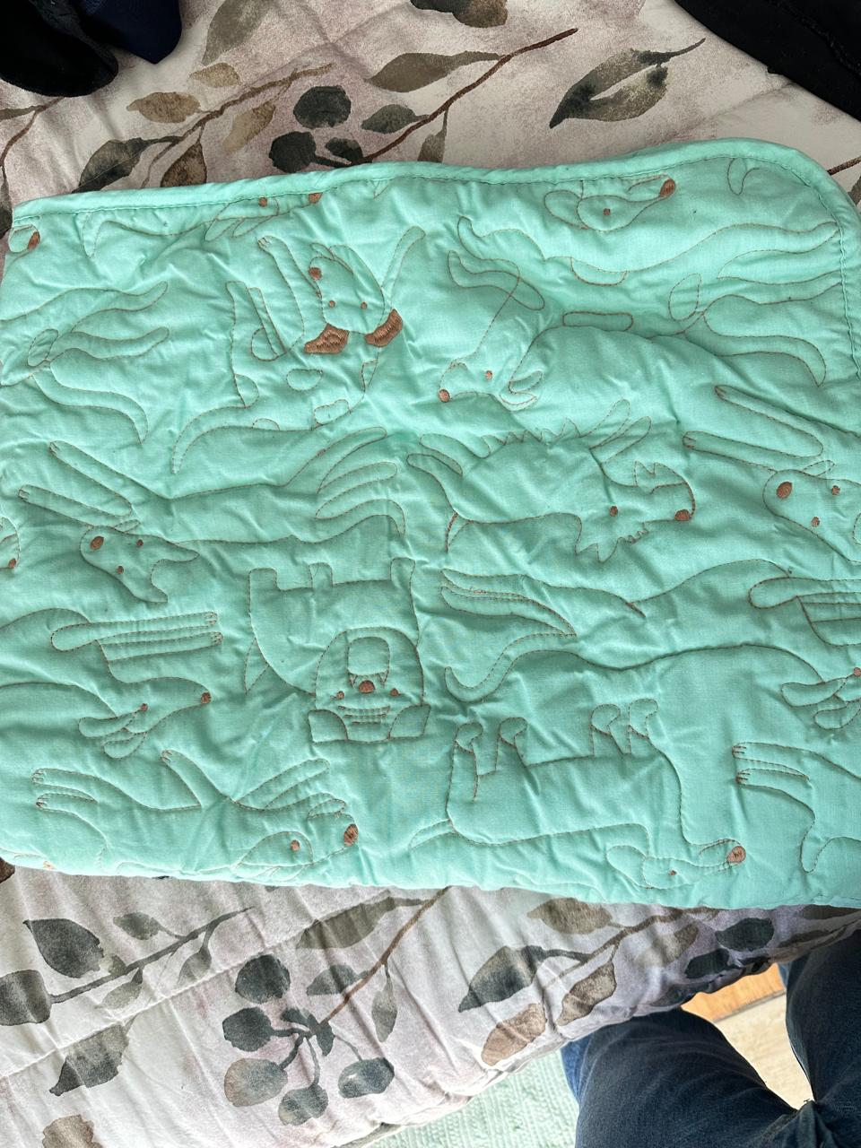 Cuna madera blanca con ropa de cama - Imagen 9