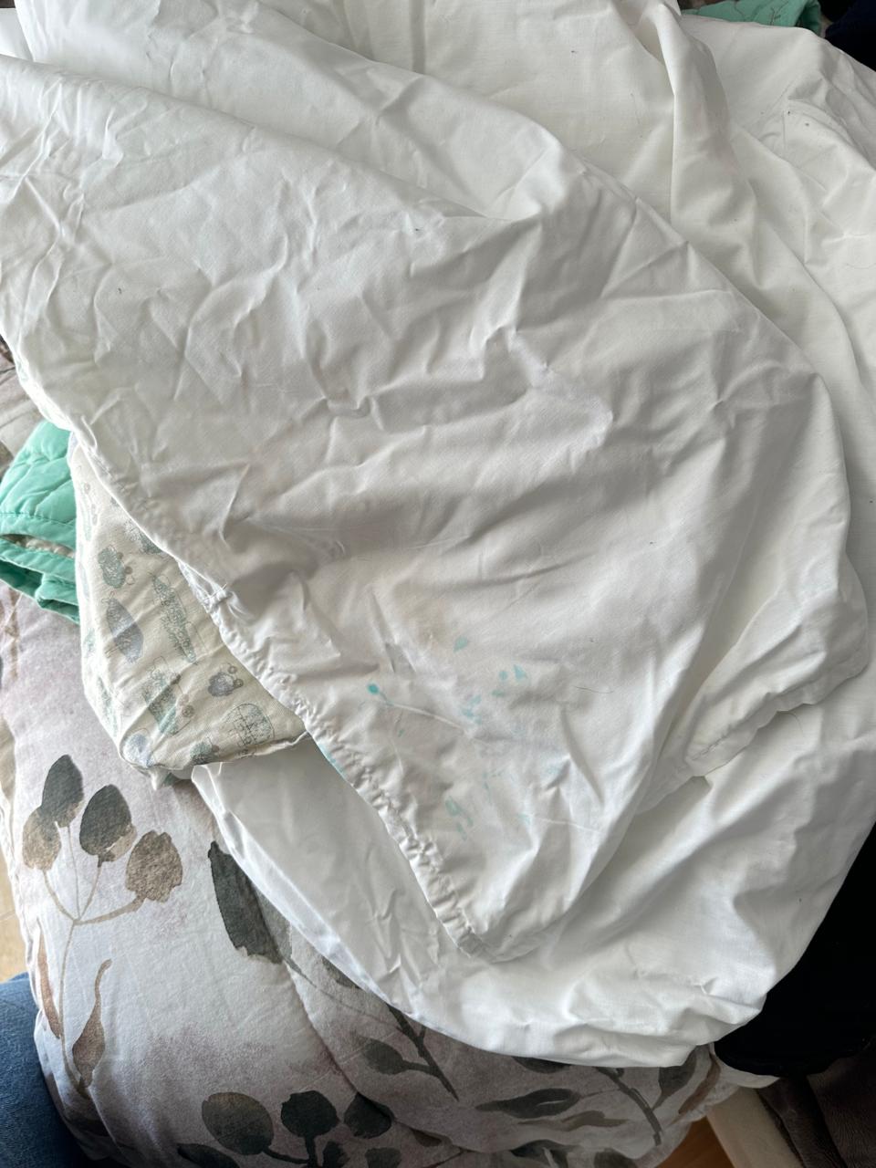 Cuna madera blanca con ropa de cama - Imagen 12