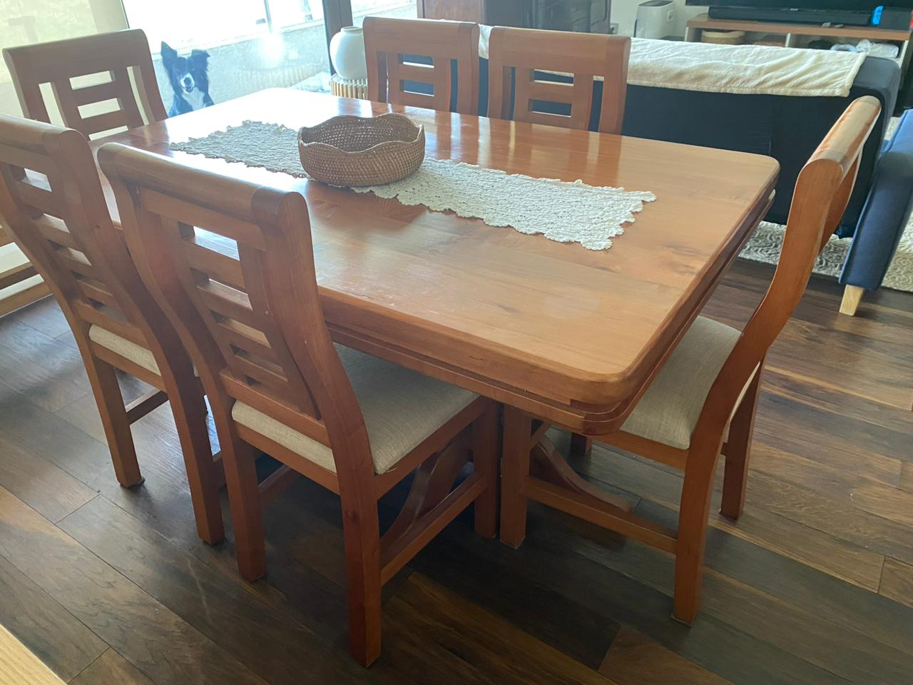 Juego de comedor madera Raulí con 6 sillas - Imagen 3