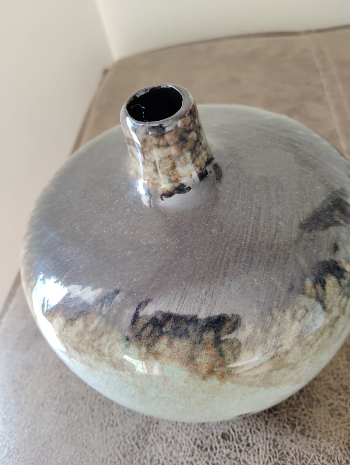 Botellón cerámica degrade tonos tierra - Imagen 3