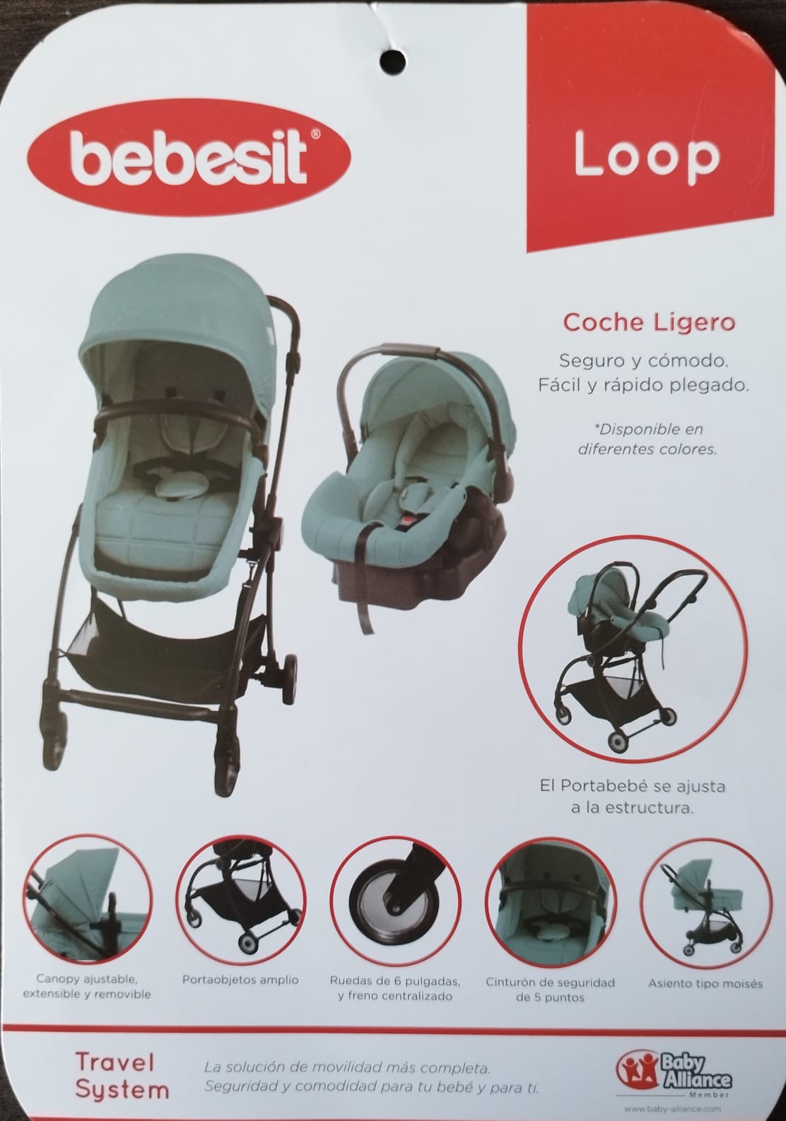 Coche Bebesit Travel System Loop - Imagen 6