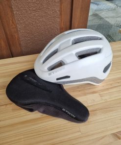 Set Casco bicicleta Btwin + cubresillín