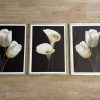 Set 3 cuadros flores
