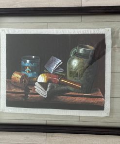 Cuadro naturaleza muerta en seda