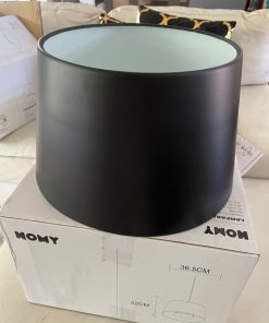 Lámpara de techo negra metal Homy