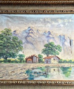 Cuadro campestre enmarcado