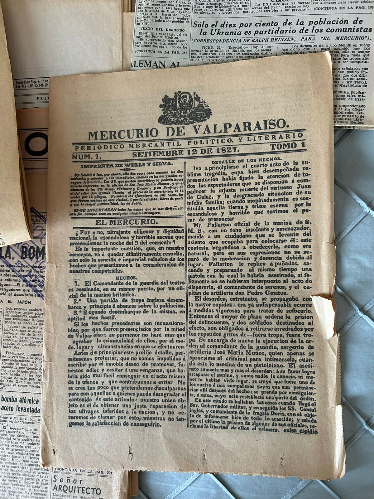 Lote de 10 diarios Mercurio de 1900 - Imagen 14