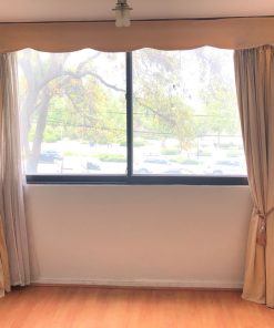 Cortinas color beige lúcuma