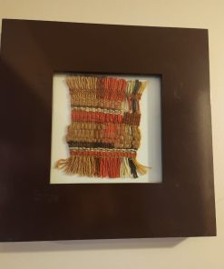 Cuadro con tejido