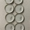 Set de 8 platos florales KPM Krister Alemania