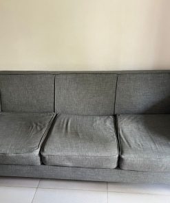 Sofá 3 cuerpos grafito