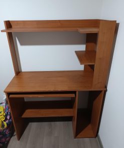 Escritorio melamina con repisa