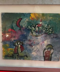 Cuadro ángeles de Santos Guerra