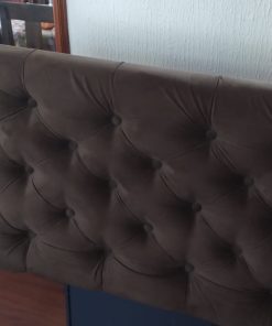 Respaldo 1.5 plazas capitoné chocolate