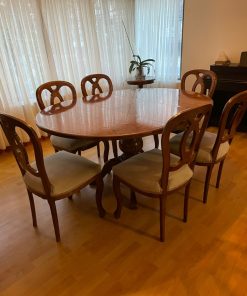 Juego comedor 6 sillas antiguo restaurado