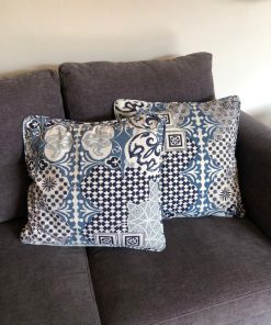 Par de cojines azules