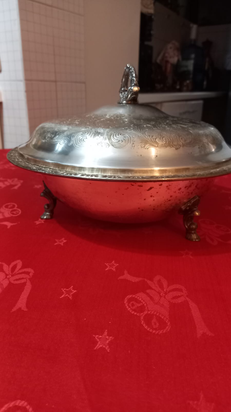 Fuente con tapa peltre - Imagen 3