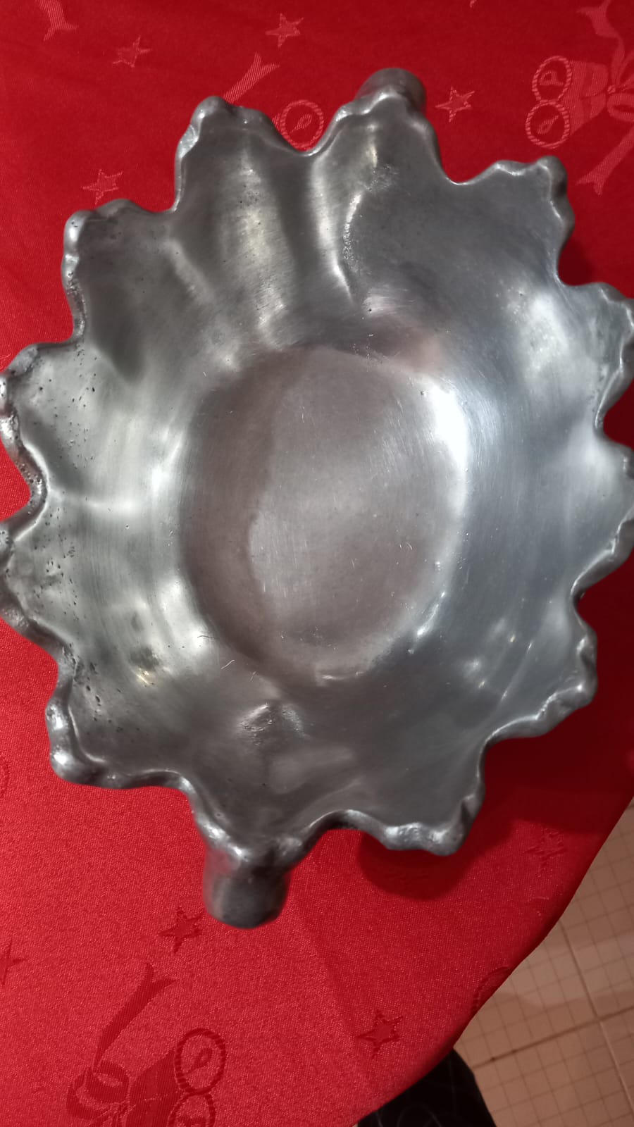 Set 3 bandeja y pocillos peltre - Imagen 3