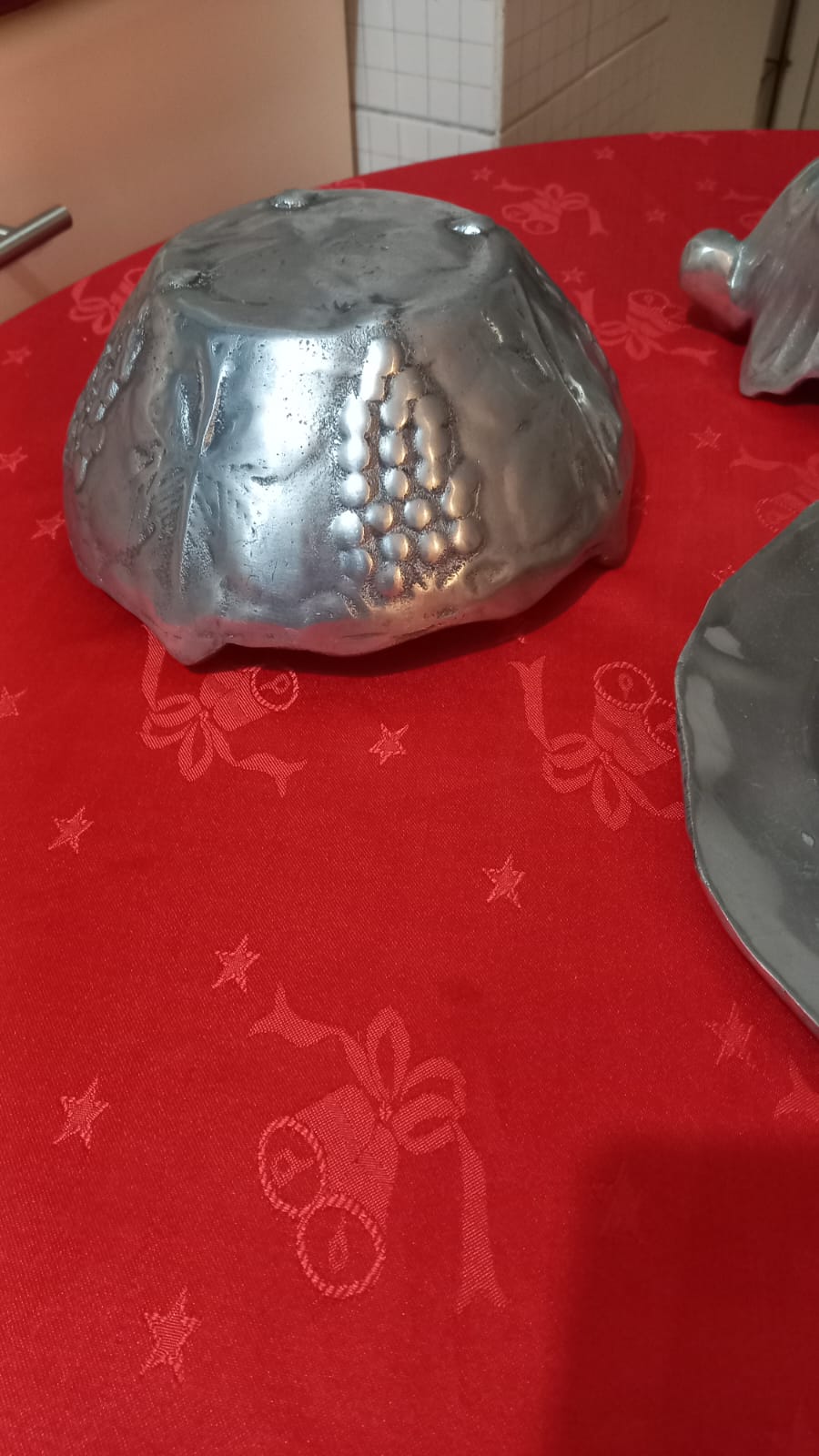 Set 3 bandeja y pocillos peltre - Imagen 4