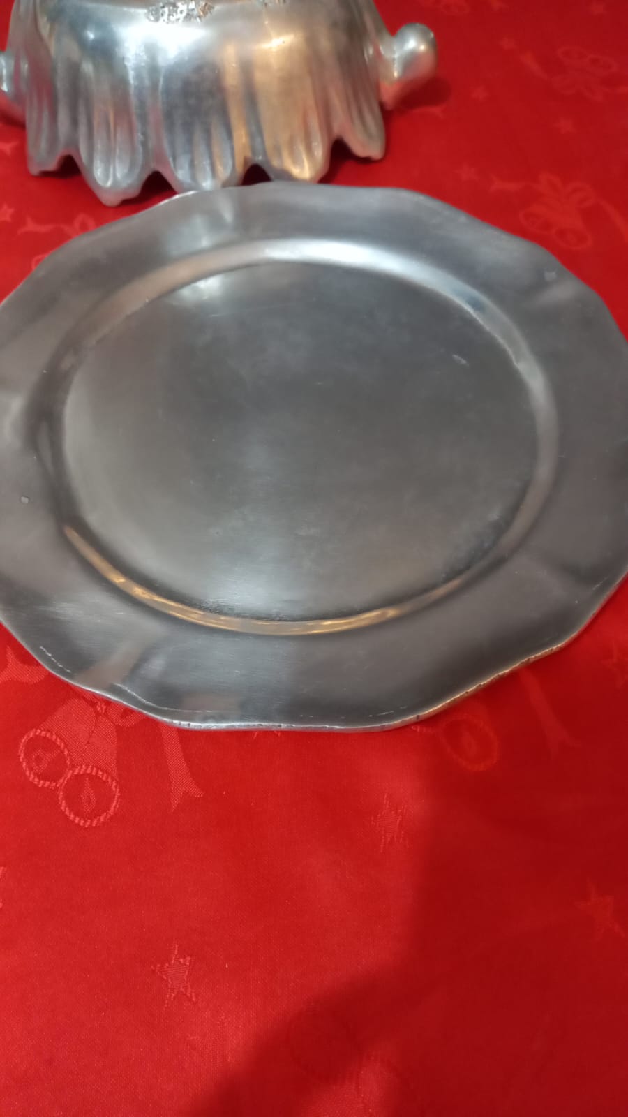 Set 3 bandeja y pocillos peltre - Imagen 5