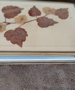 Caja porta taco vidrio y metal