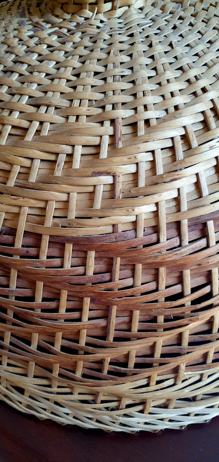 Lámpara de techo pantalla de mimbre - Imagen 3