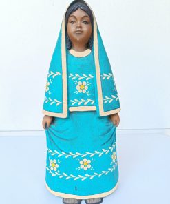Figura mujer virgen cerámica Mexicana