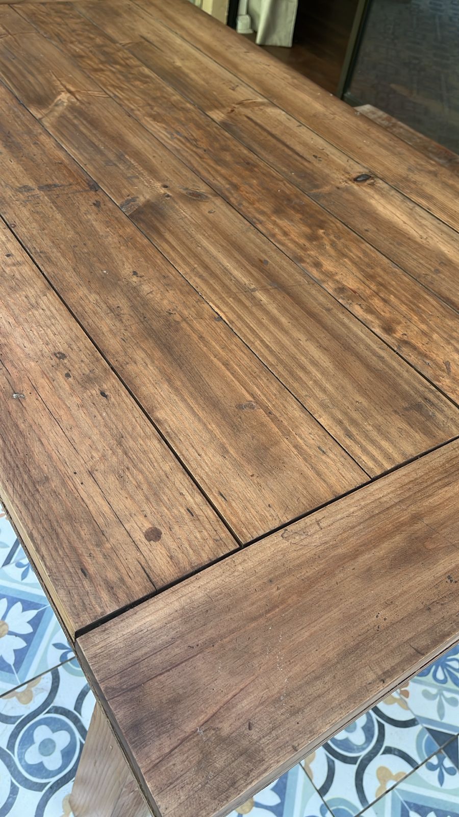 Mesa de comedor madera reciclada - Imagen 3