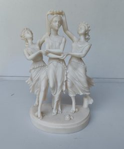 Figura bailarinas griegas en porcelana