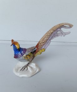 Figura ave cola lila porcelana Bavaria