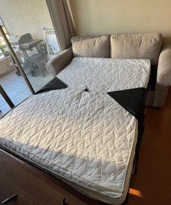 Sofá cama 3 cuerpos gris Rosen