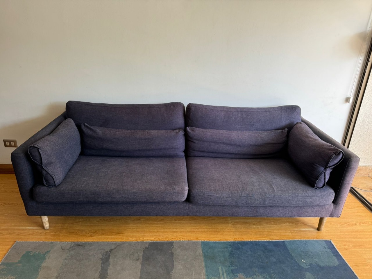 Sofá 3 cuerpos Rosen grafito