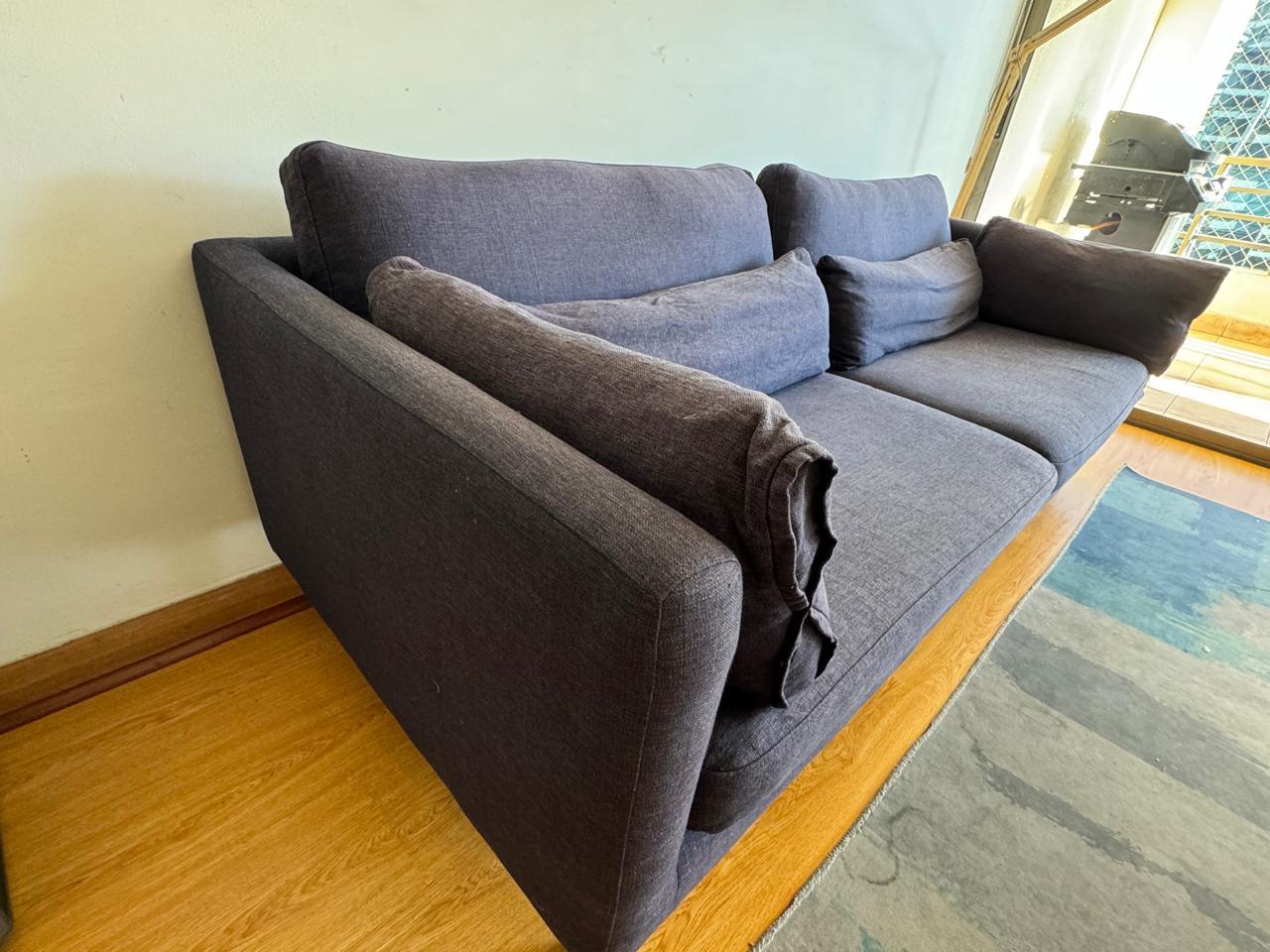 Sofá 3 cuerpos Rosen grafito - Imagen 2