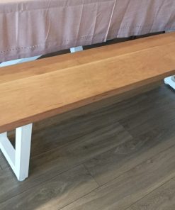 Banqueta madera Lenga con fierro