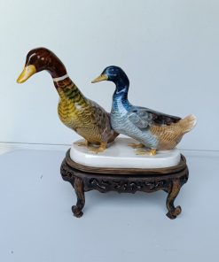 Figura par de patos porcelana Bavaria