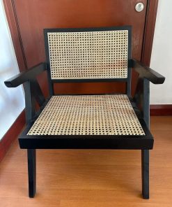 Sitial Mara Negro Enjuncado Alaniz Home