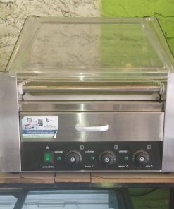 Parrilla Hot Dog roller con calentador pan Maigas