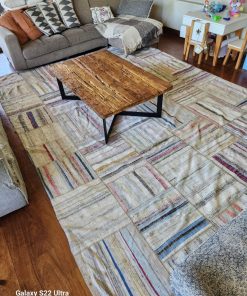 Alfombra patchwork rayas