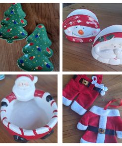 Set navideño platos y accesorios mesa